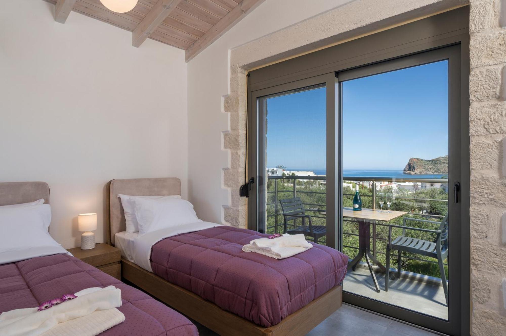 Sun Flower Villas With Sea View Agia Marina Eksteriør billede