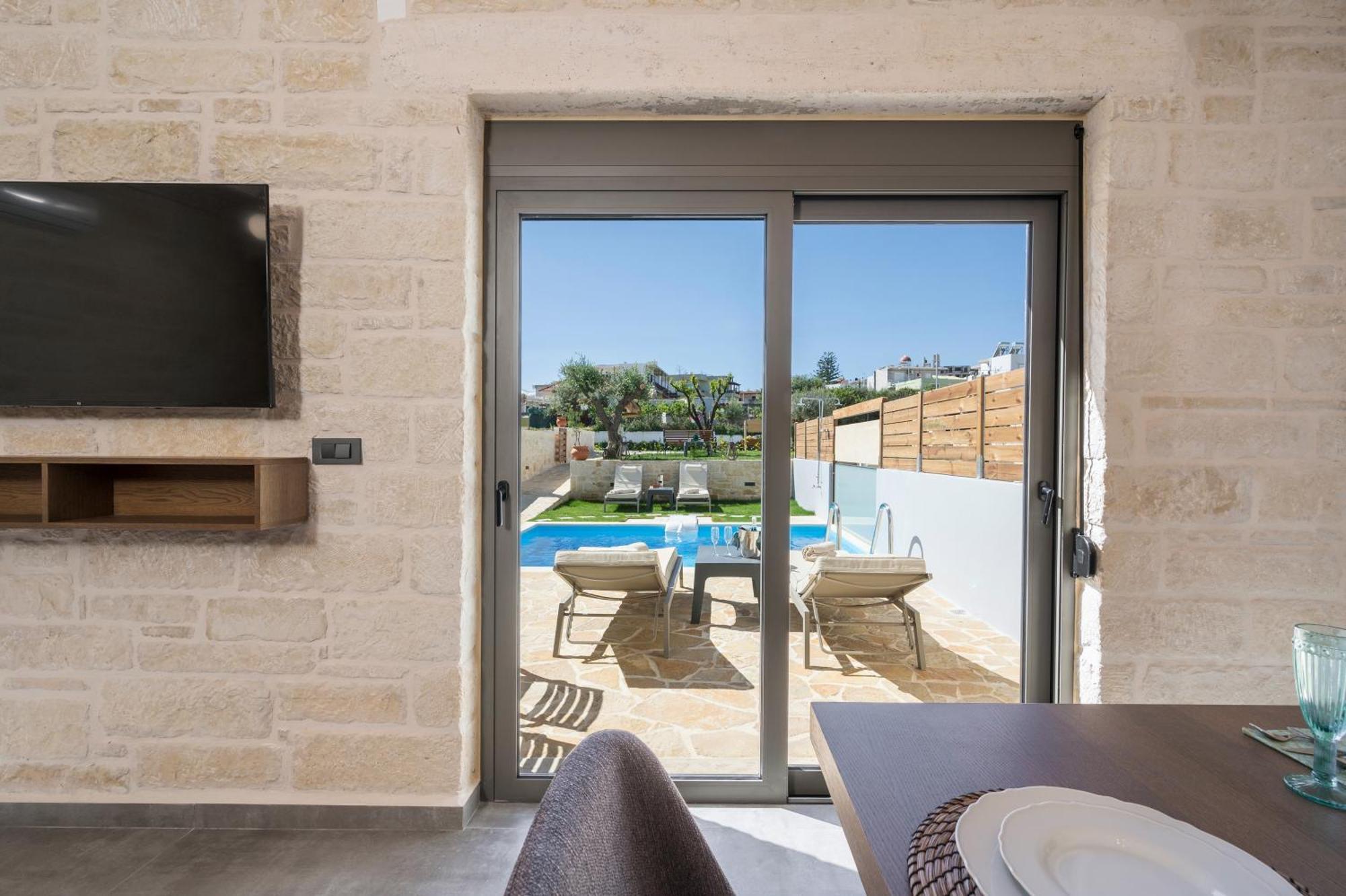 Sun Flower Villas With Sea View Agia Marina Eksteriør billede
