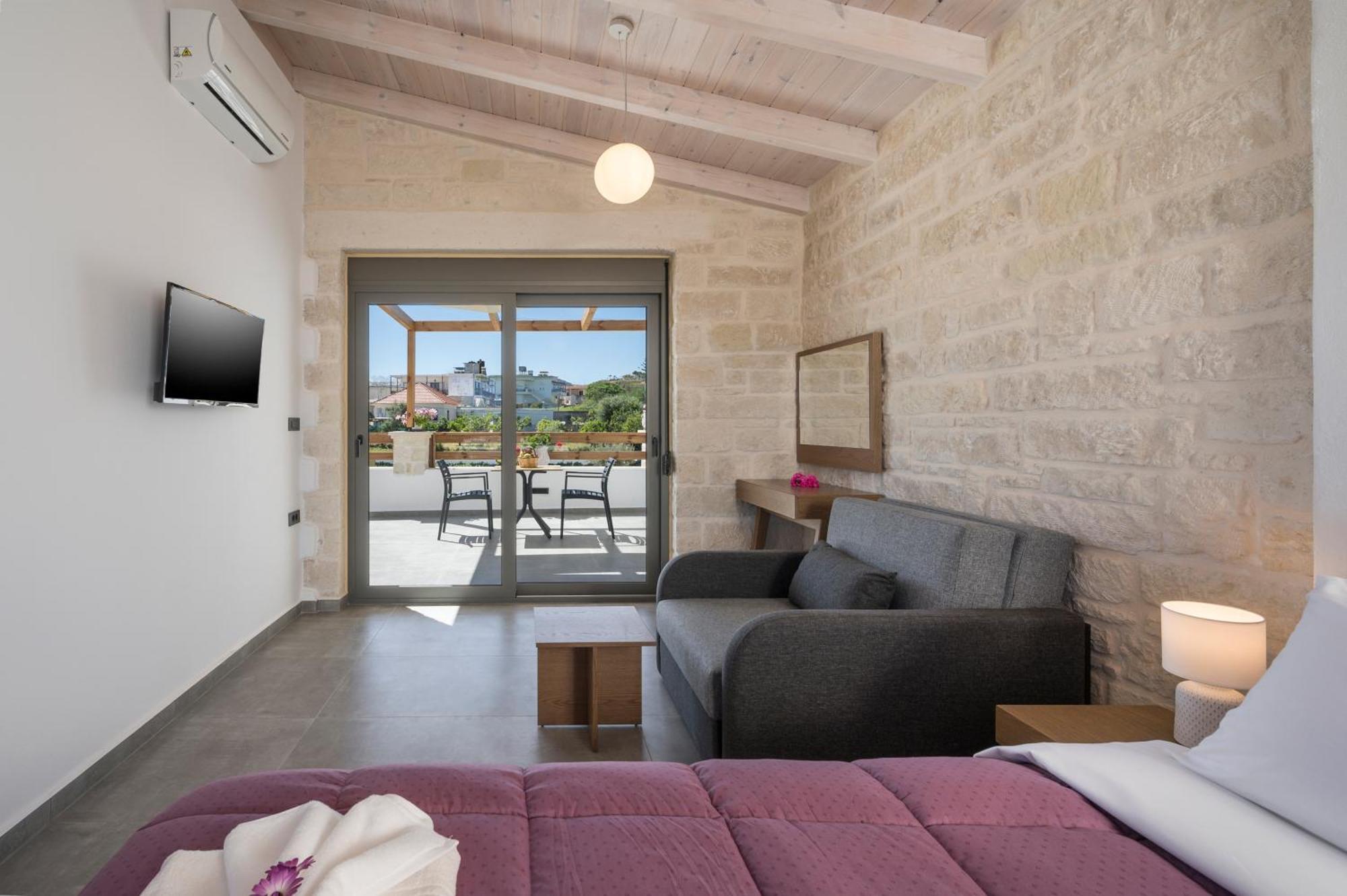 Sun Flower Villas With Sea View Agia Marina Eksteriør billede