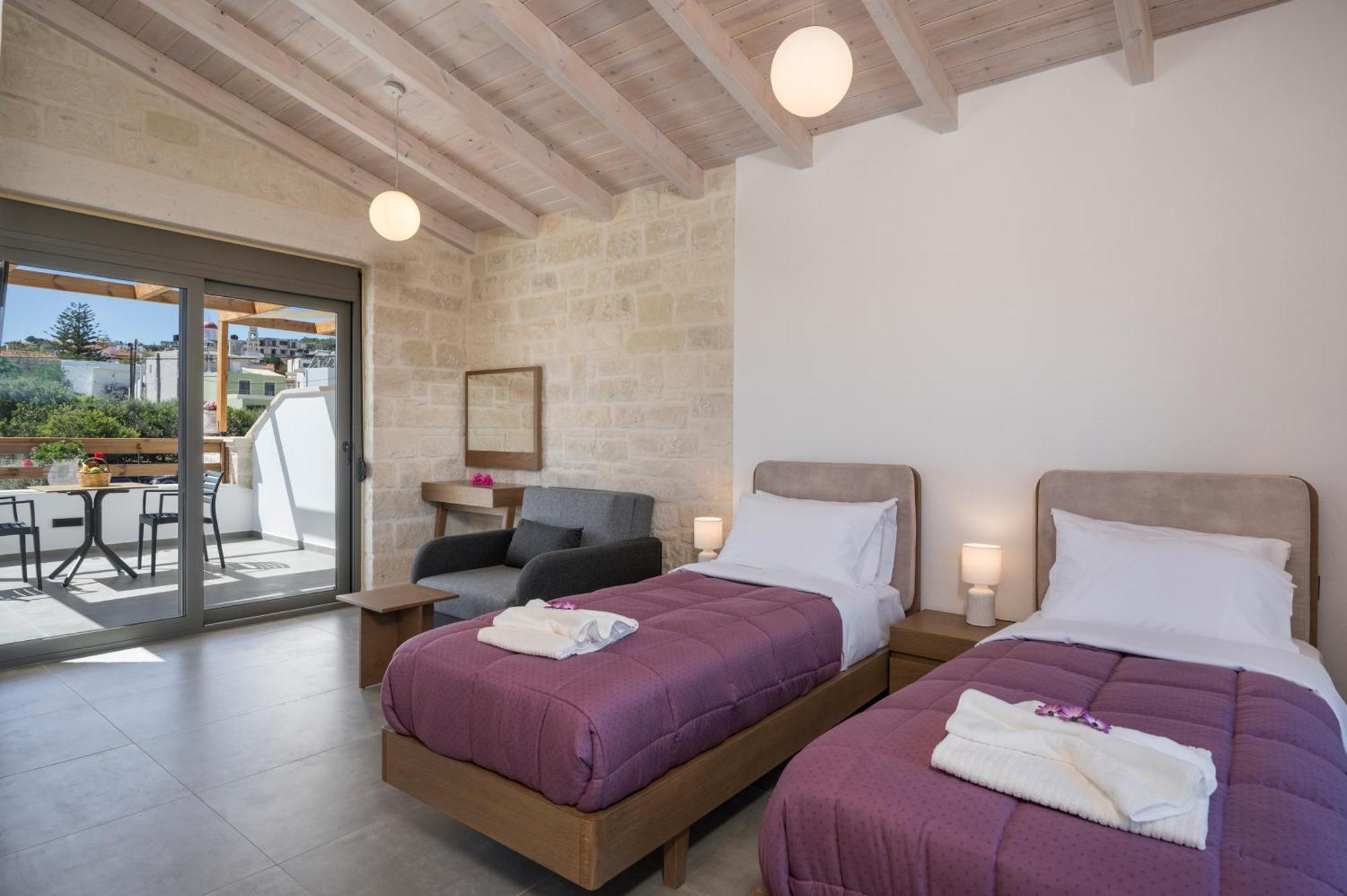 Sun Flower Villas With Sea View Agia Marina Eksteriør billede