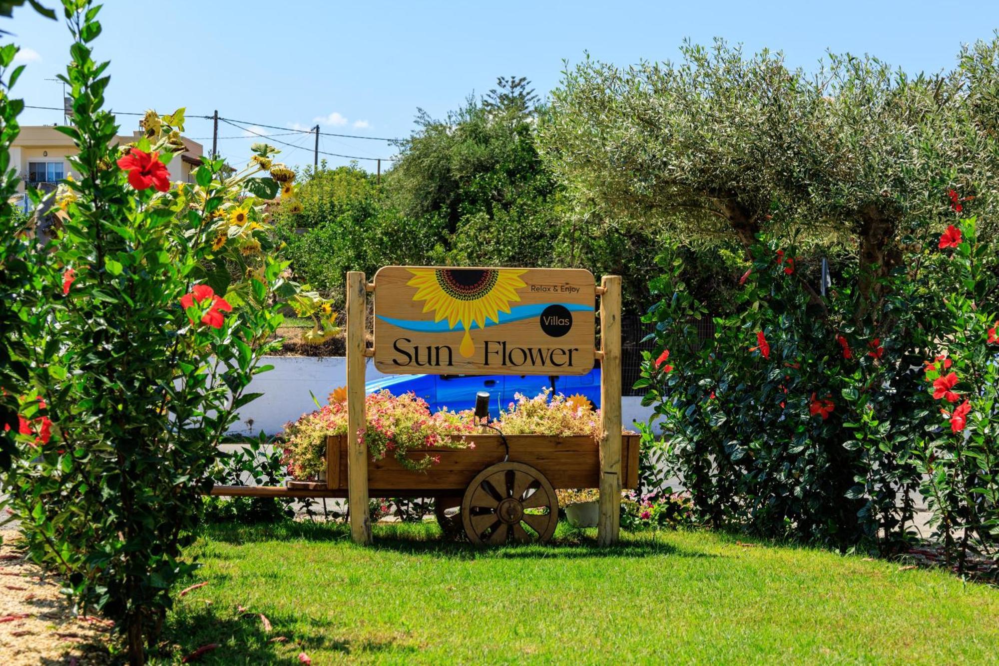 Sun Flower Villas With Sea View Agia Marina Eksteriør billede